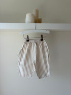 Striped pants - beige