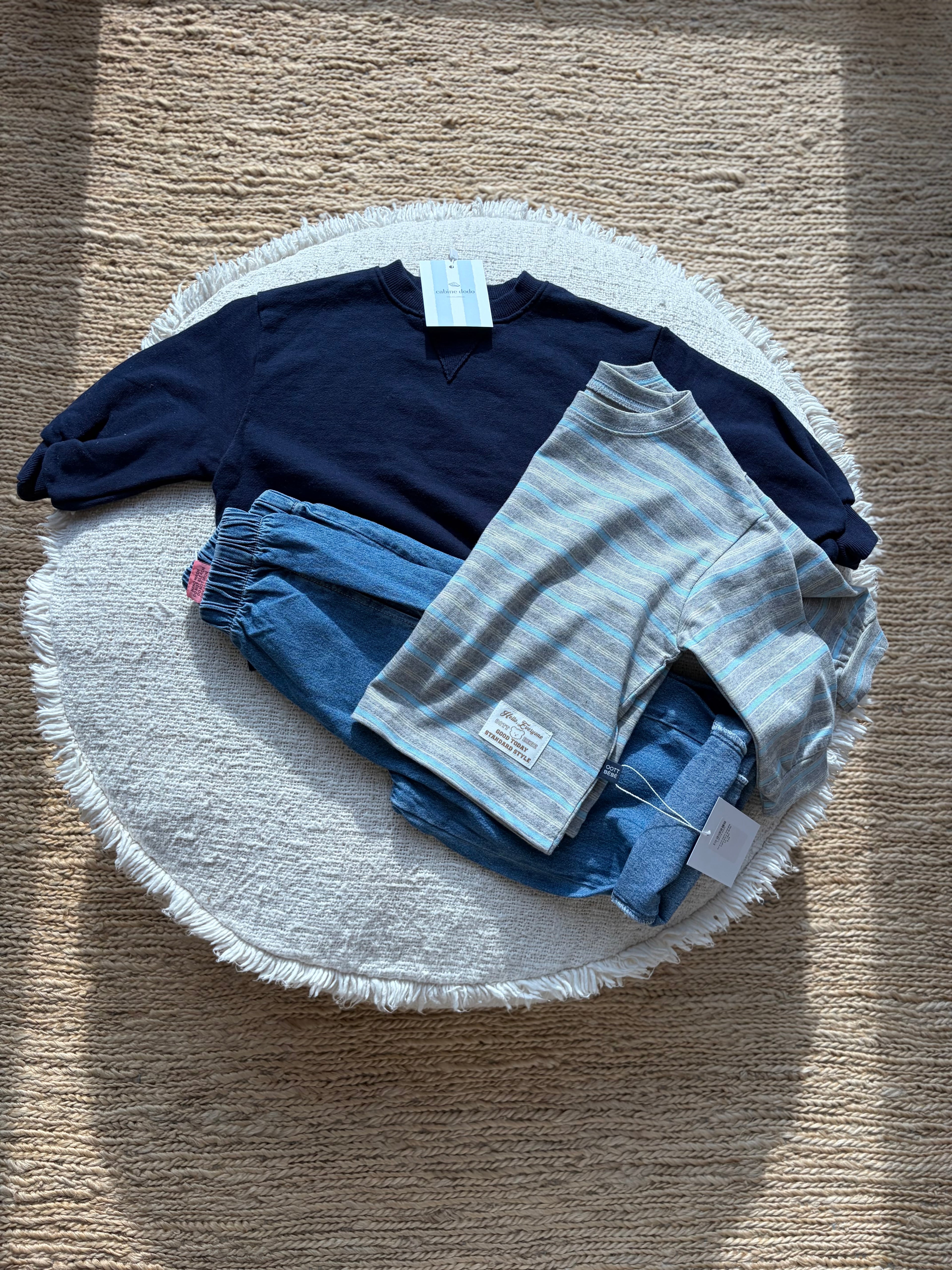Chunky sweater - navy blue