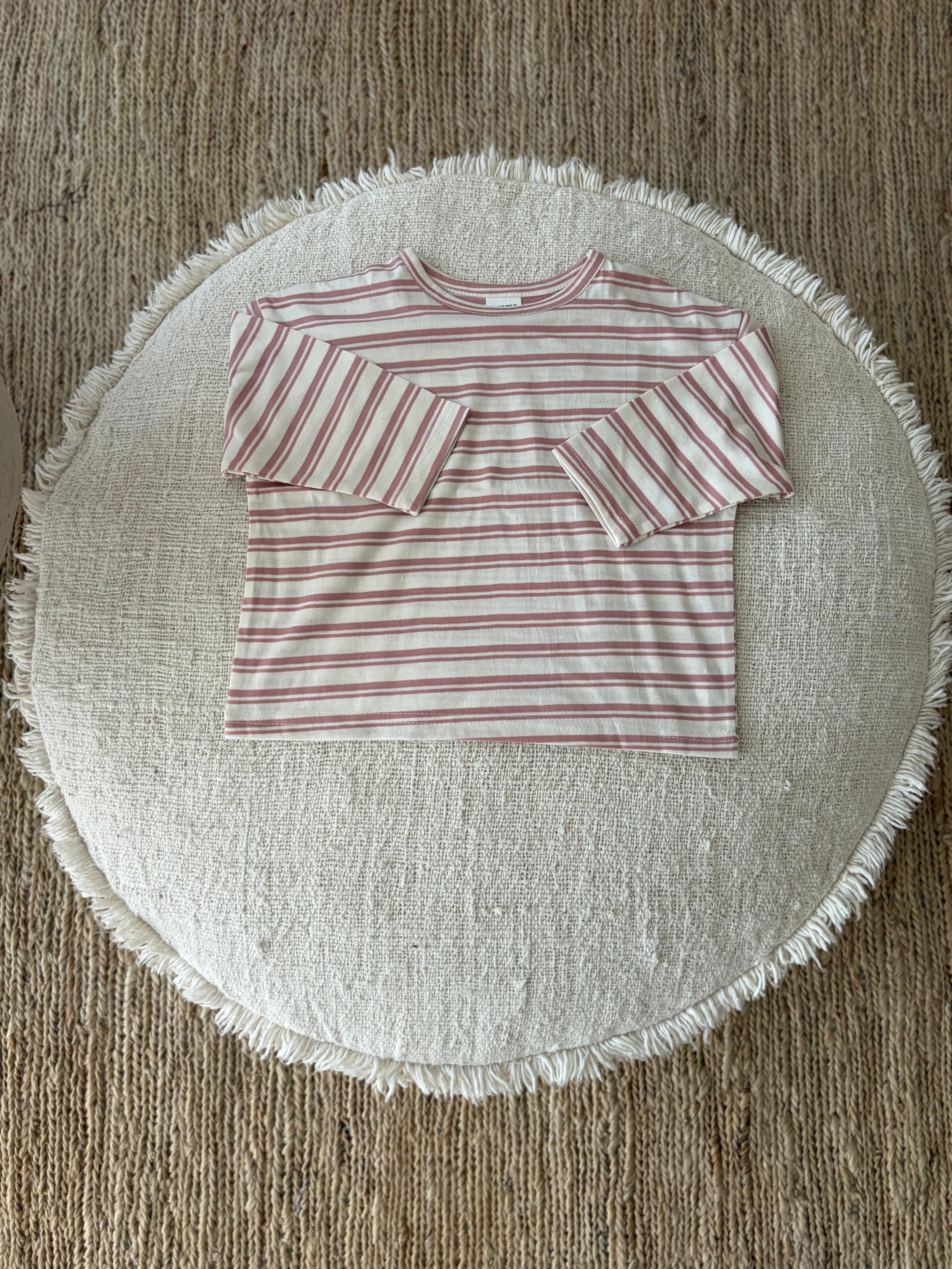 Striped longsleeve pink