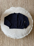 Navy knitted cardigan