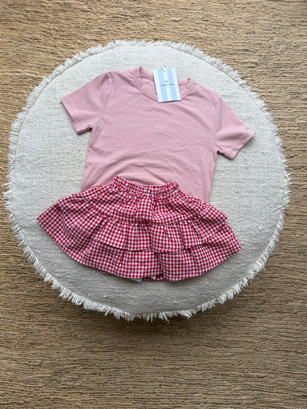 Pink slim long tee