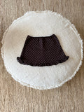 Dotted brown skirt