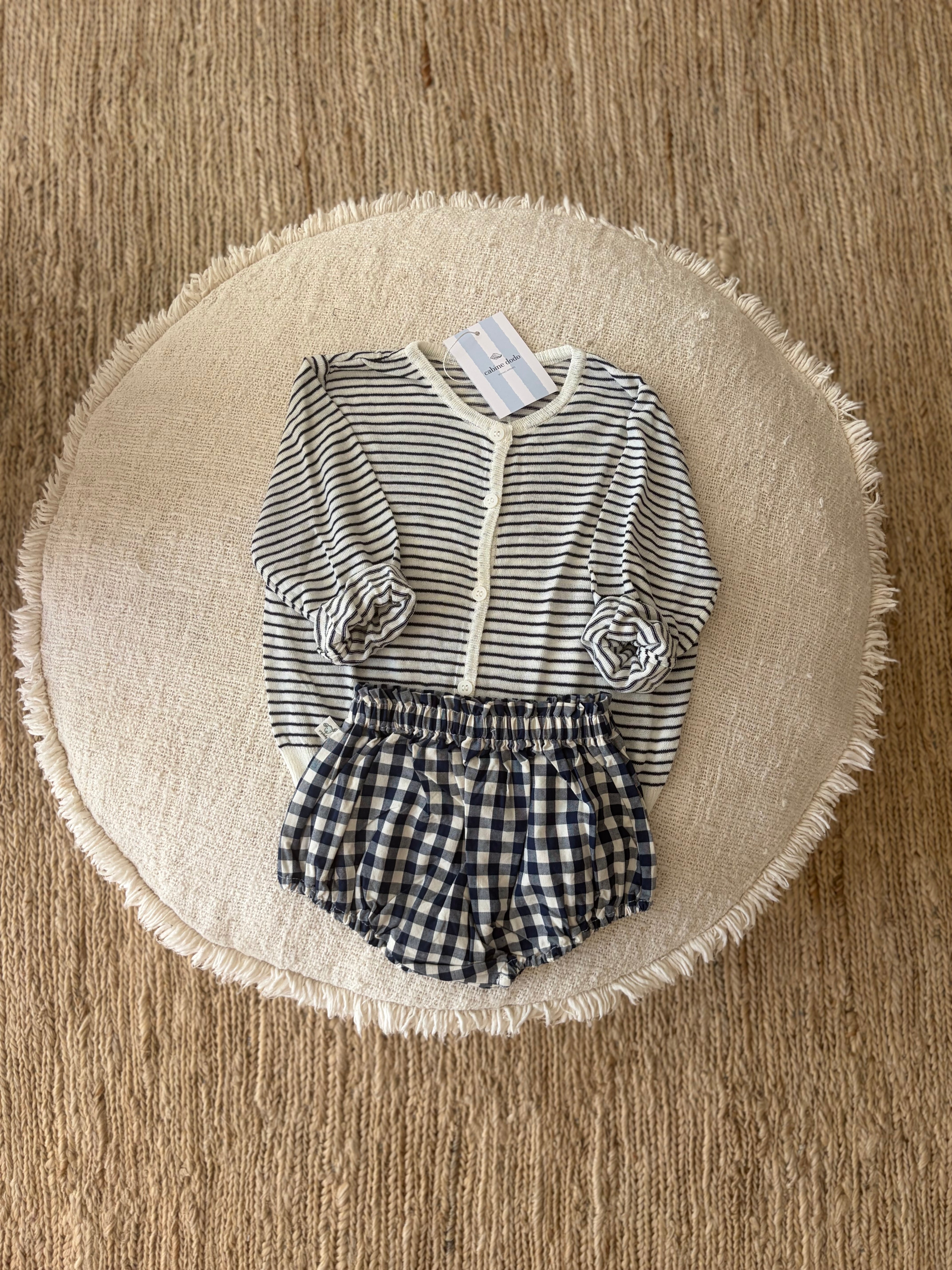 Blue vichy bloomer