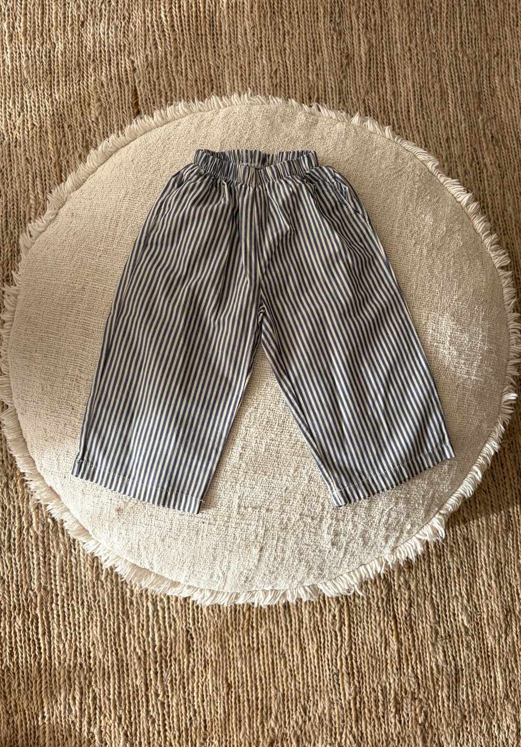 Navy blue striped pants