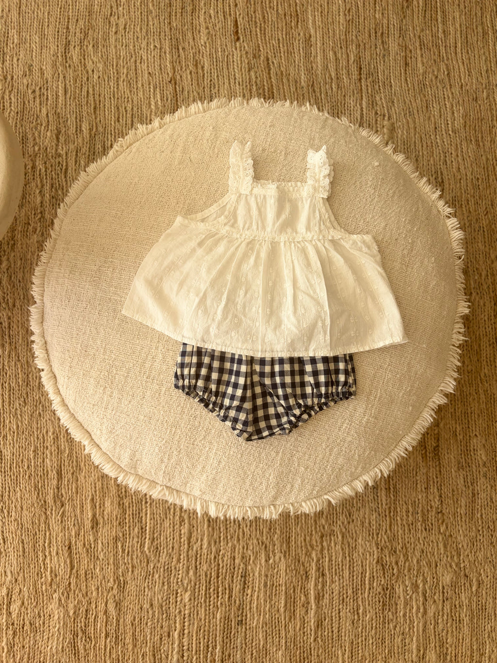 Blue vichy bloomer