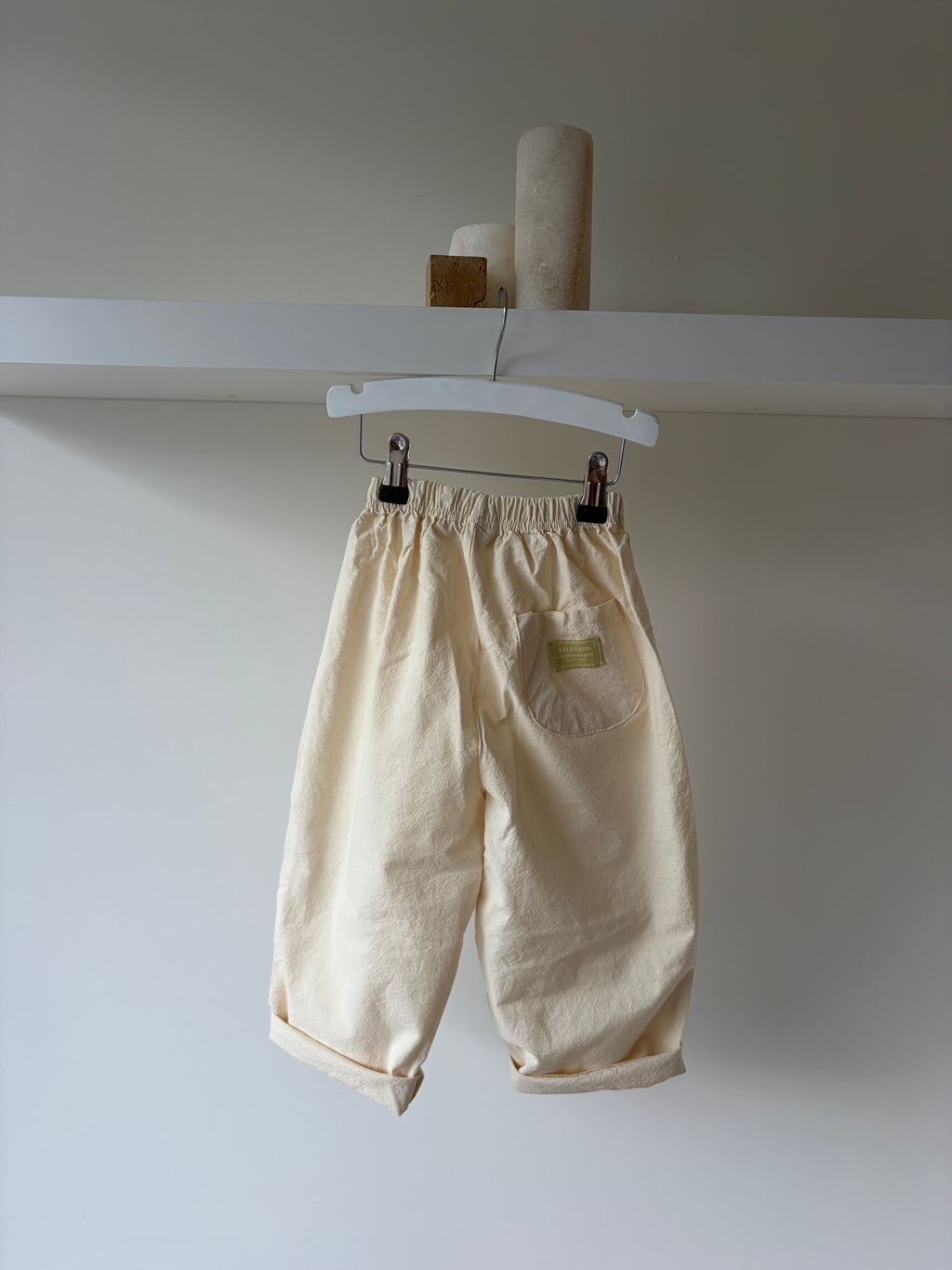 Baggy ivory pants - soft & relaxed fit