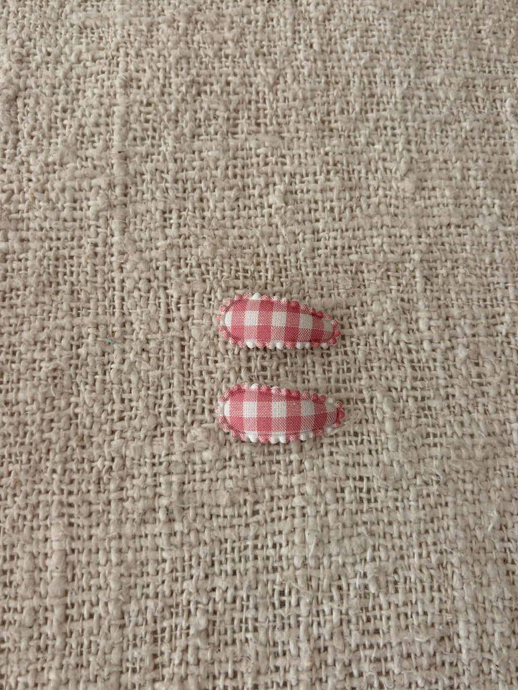2 baby hairclips vichy pink
