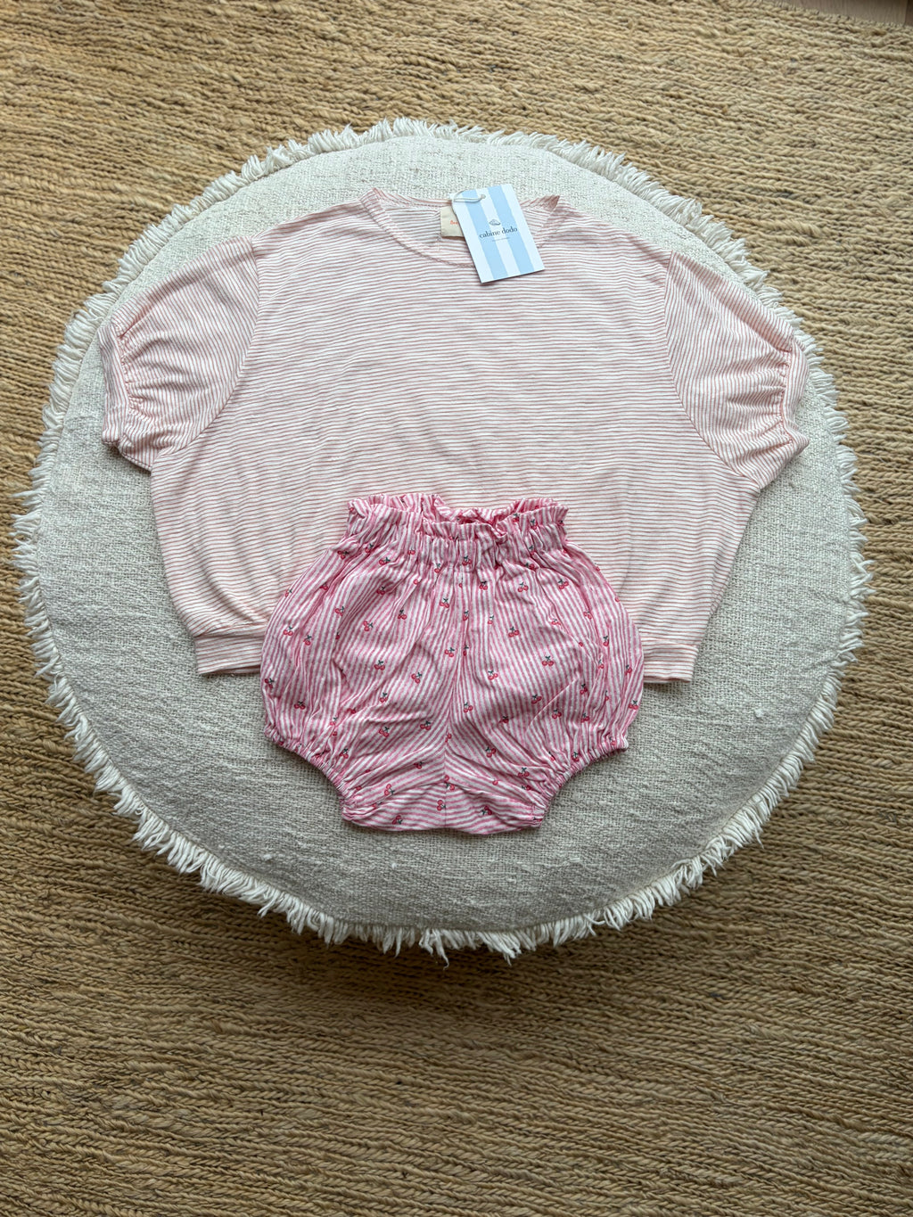 Cherry striped bloomer