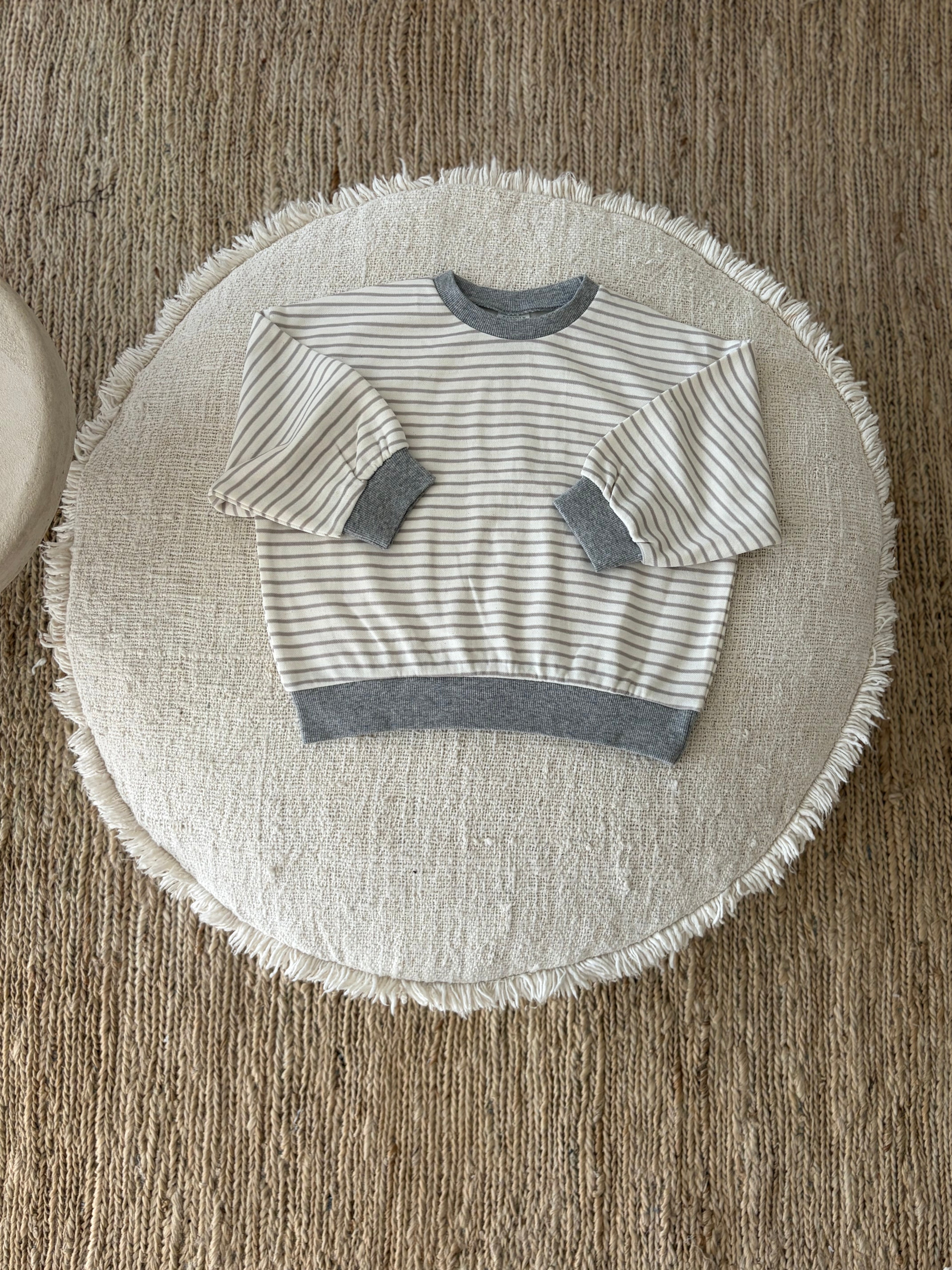 Oversize striped sweater - melange