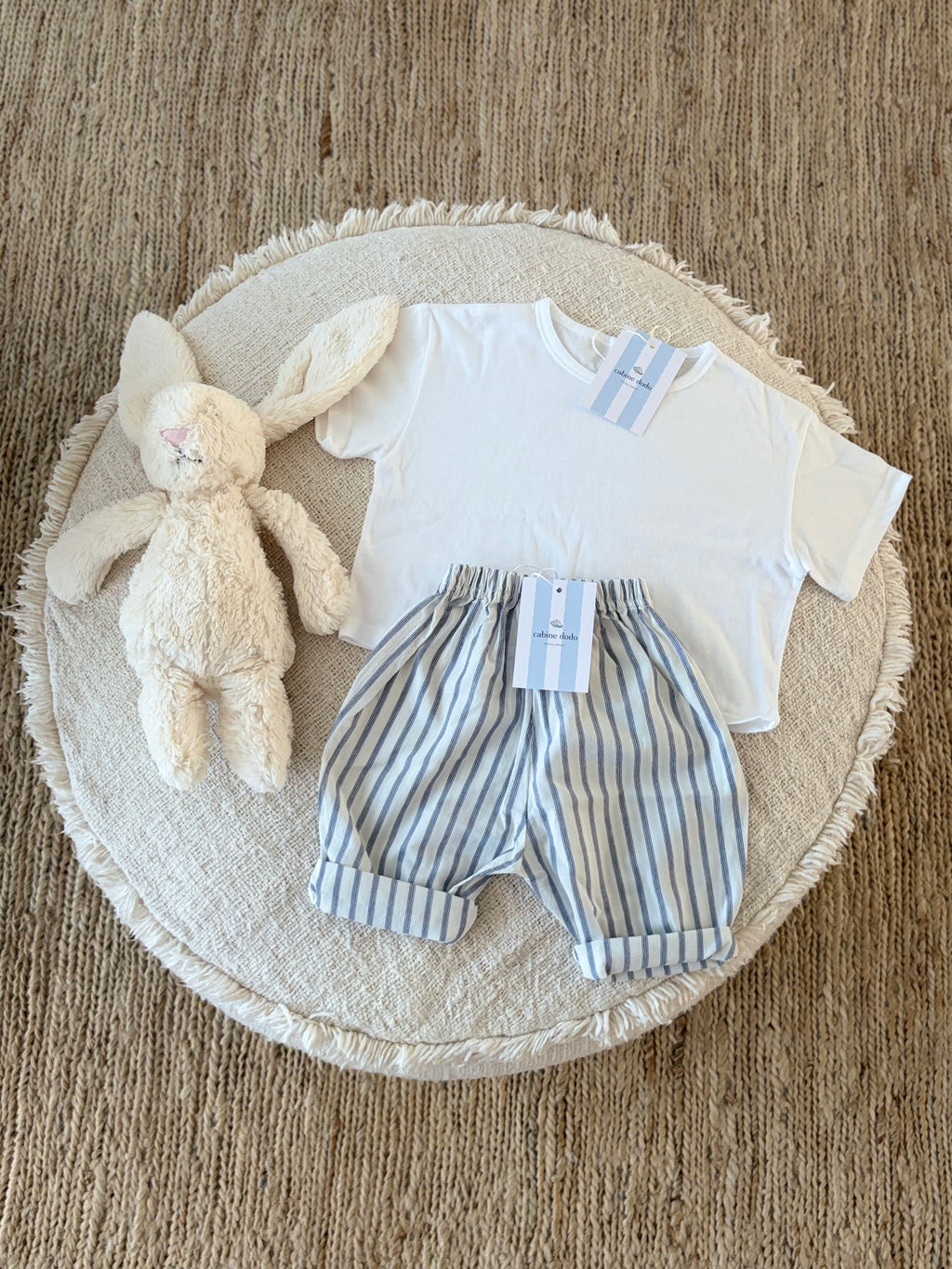 Striped pants - blue