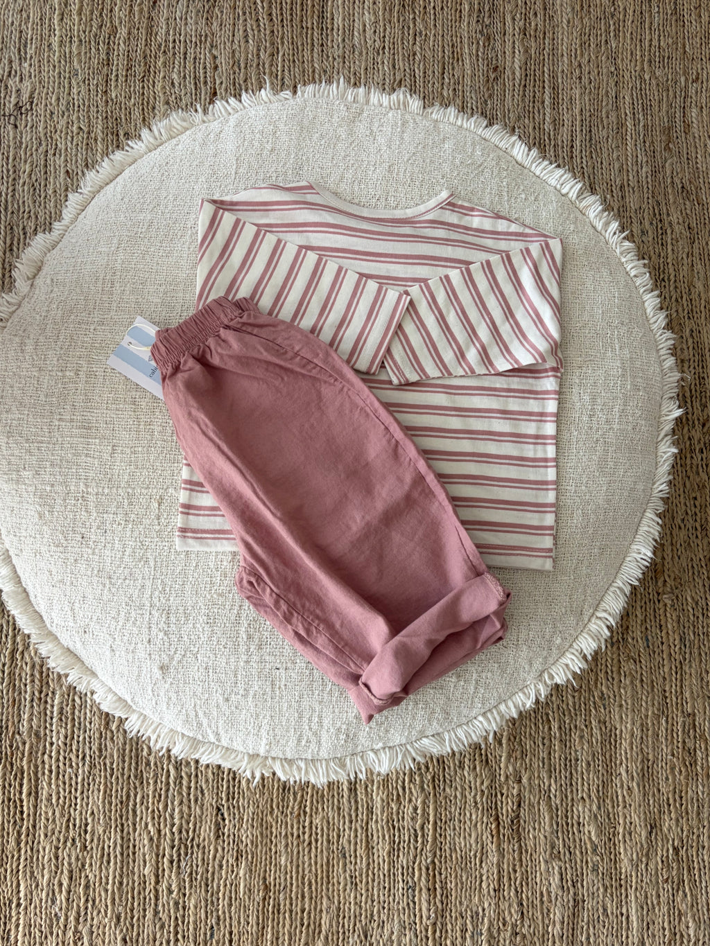 Striped longsleeve pink