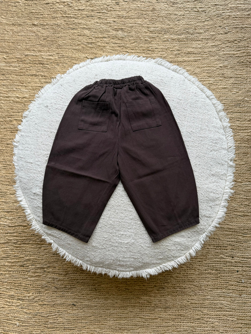 Brown barrel pants