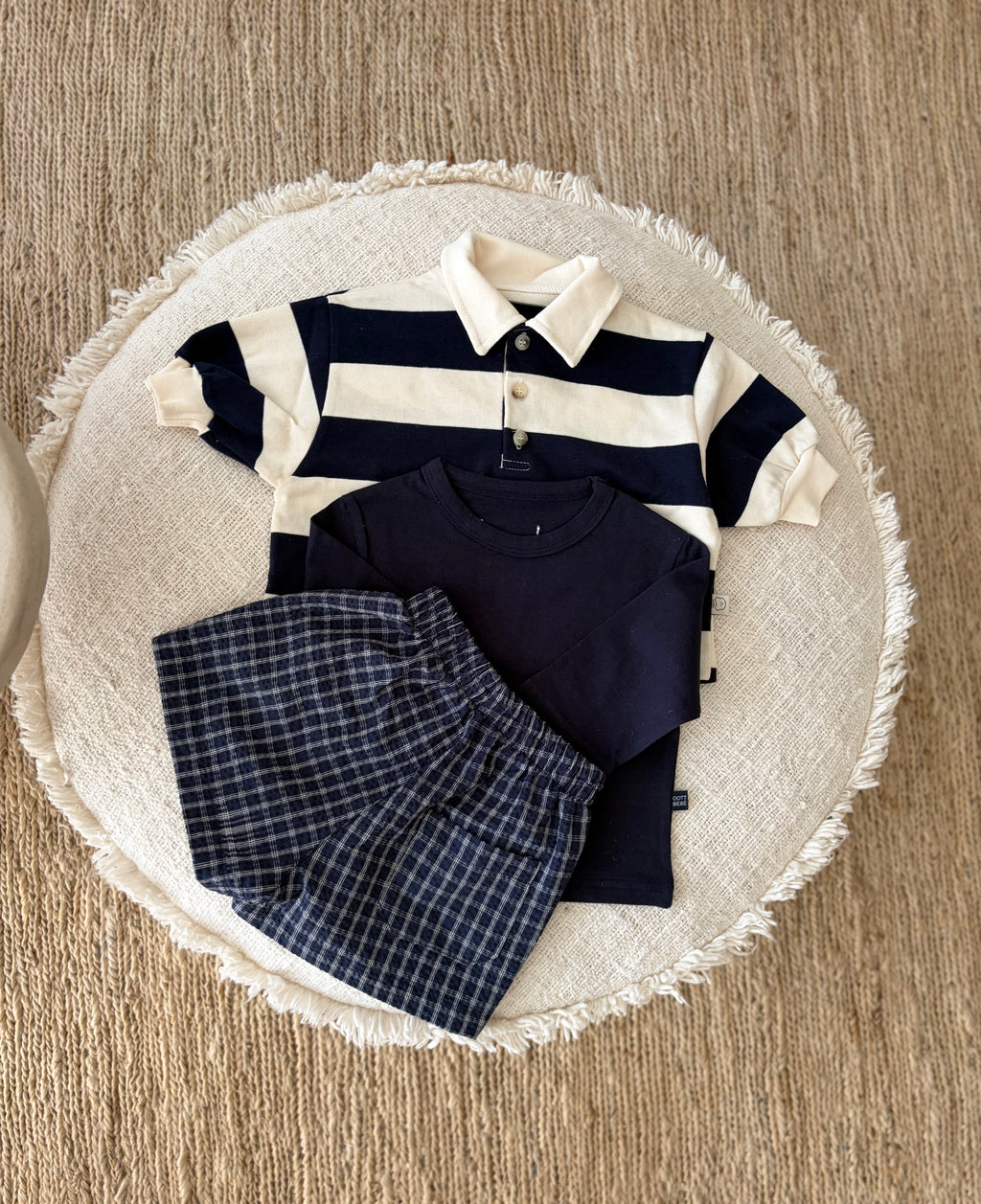 Polo sweatshirt navy blue