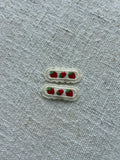 Strawberry girly 2 hair clips oval