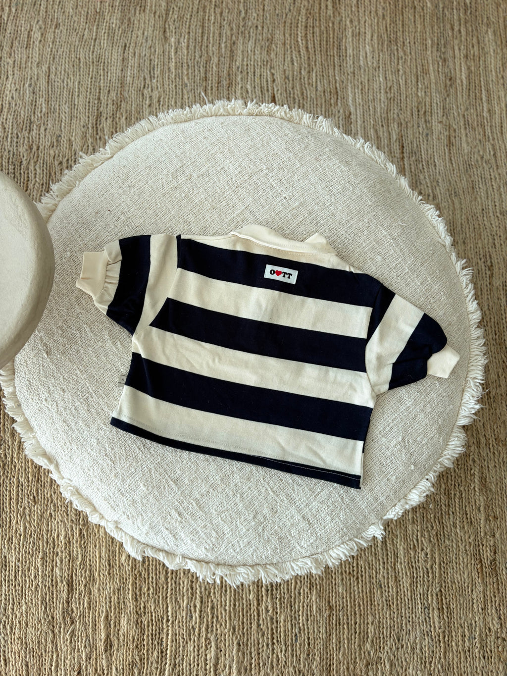 Polo sweatshirt navy blue