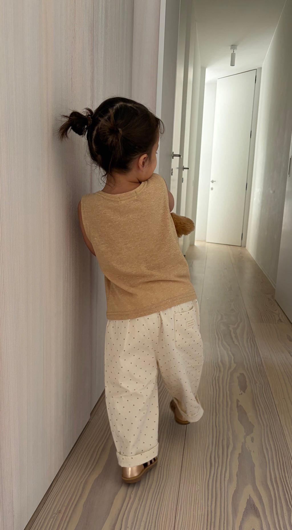 Dotted pants - cream