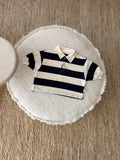 Polo sweatshirt navy blue