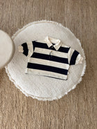 Polo sweatshirt navy blue