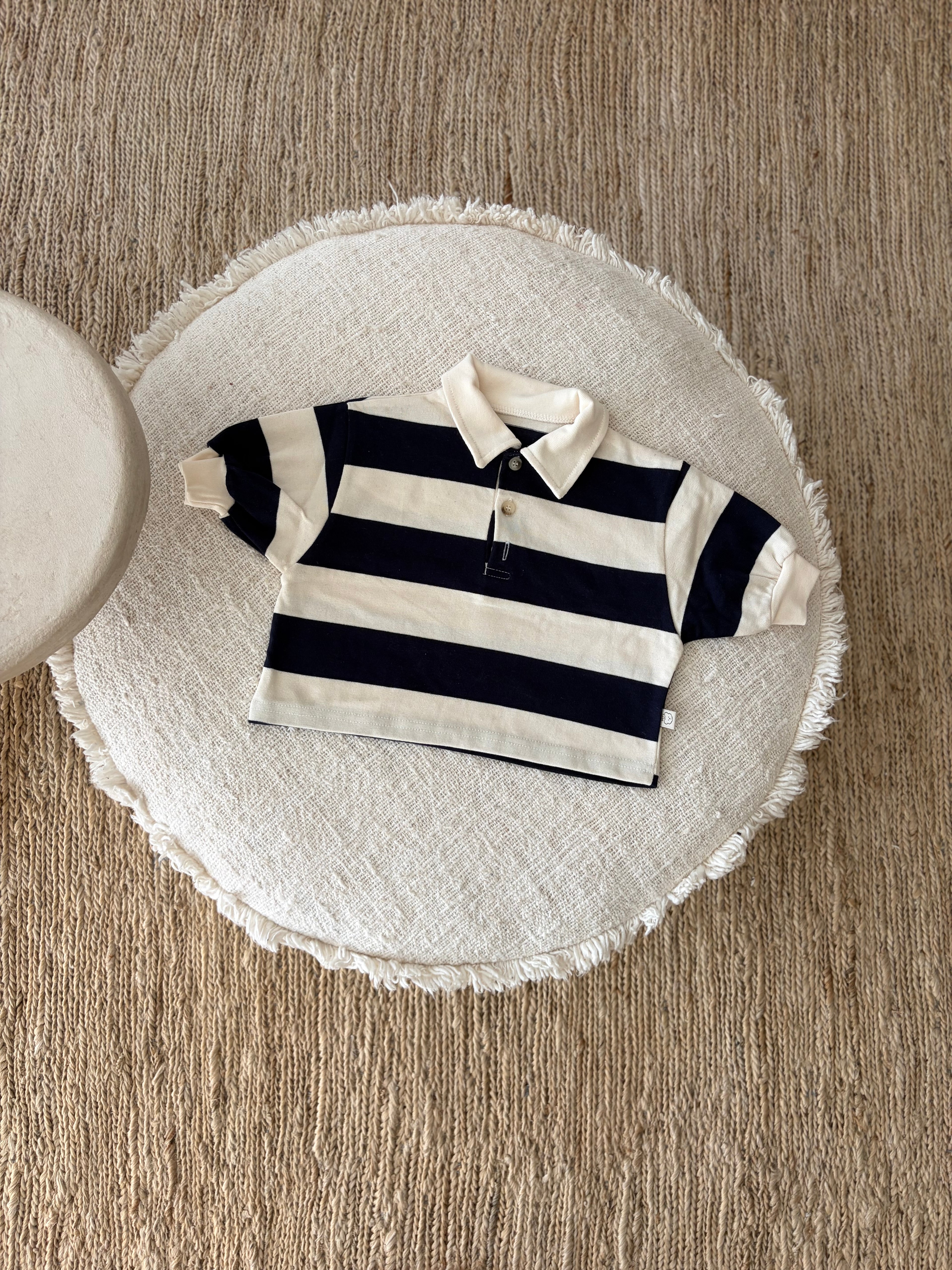 Polo sweatshirt navy blue