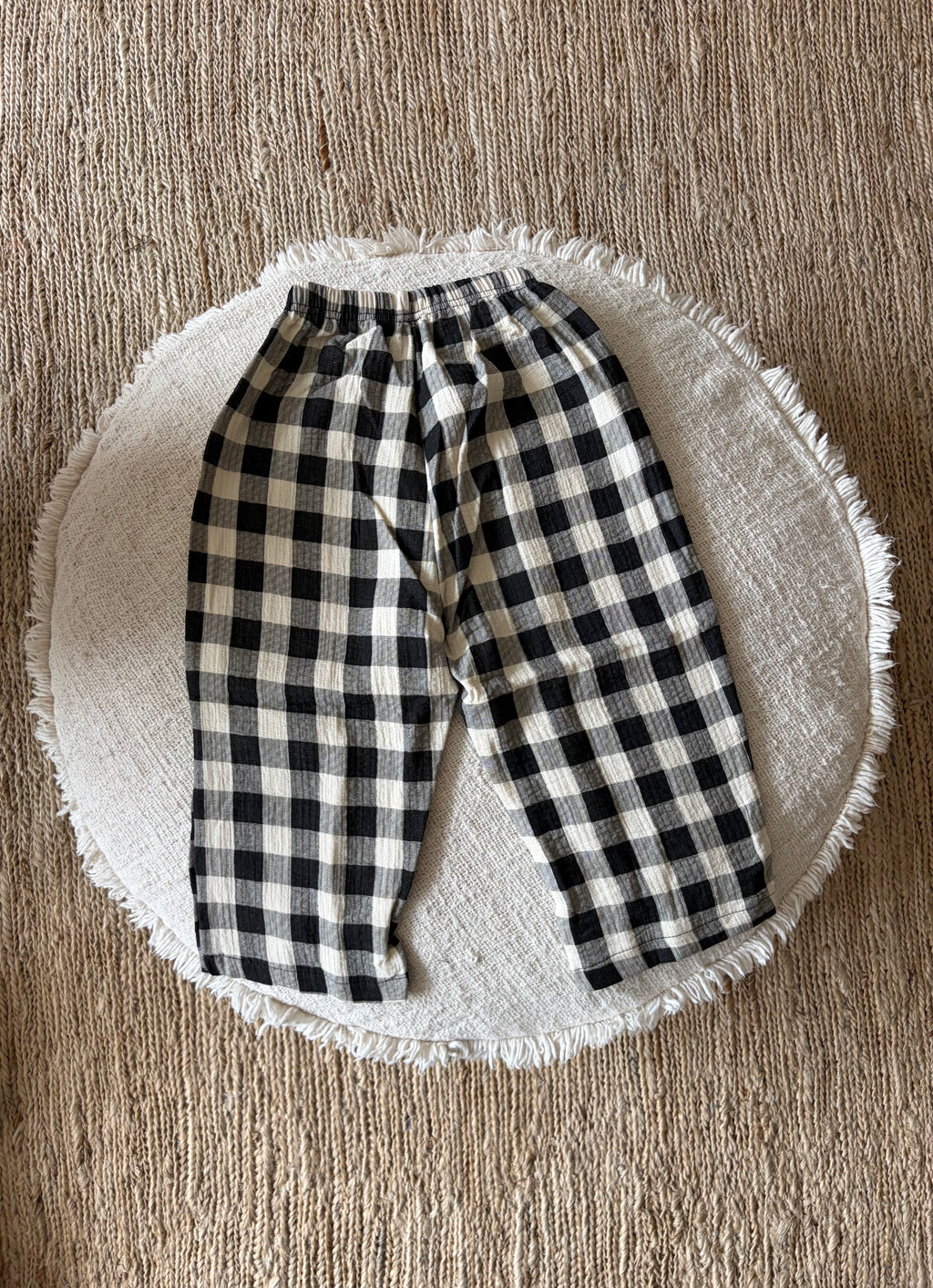Black check pants