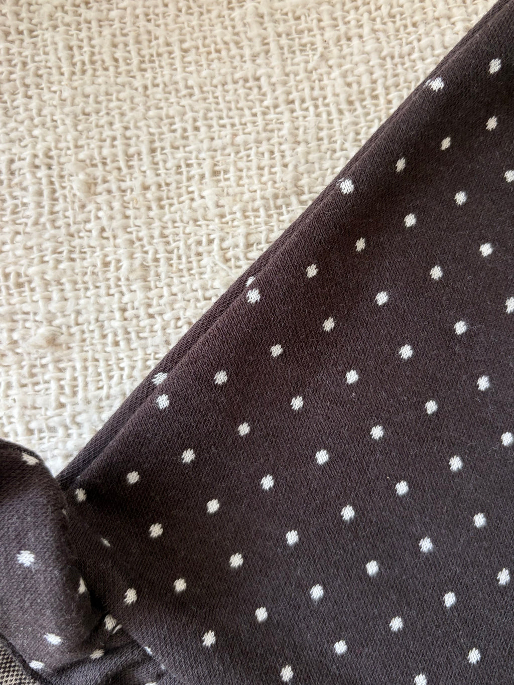 Dotted brown skirt