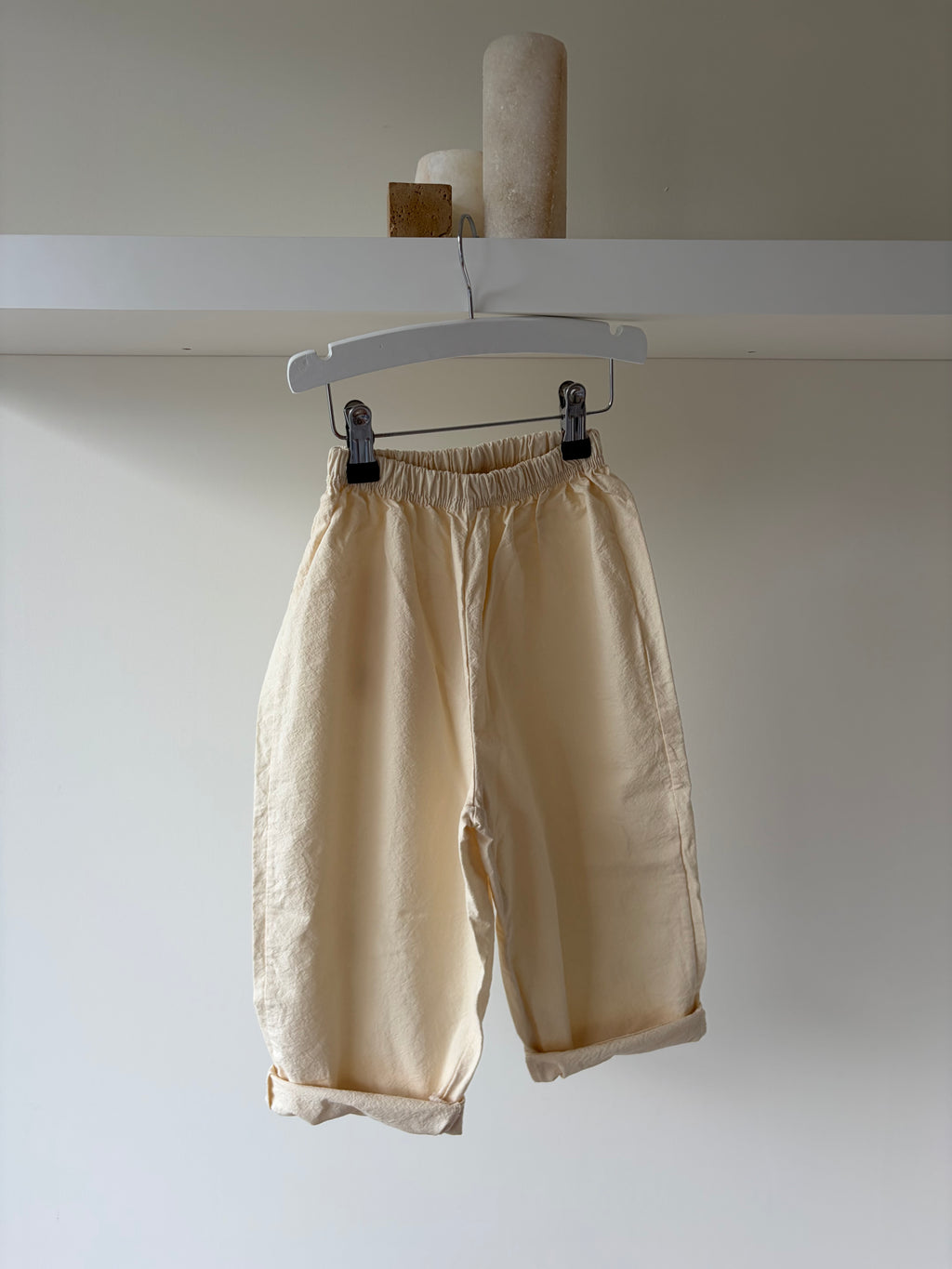 Baggy ivory pants - soft & relaxed fit