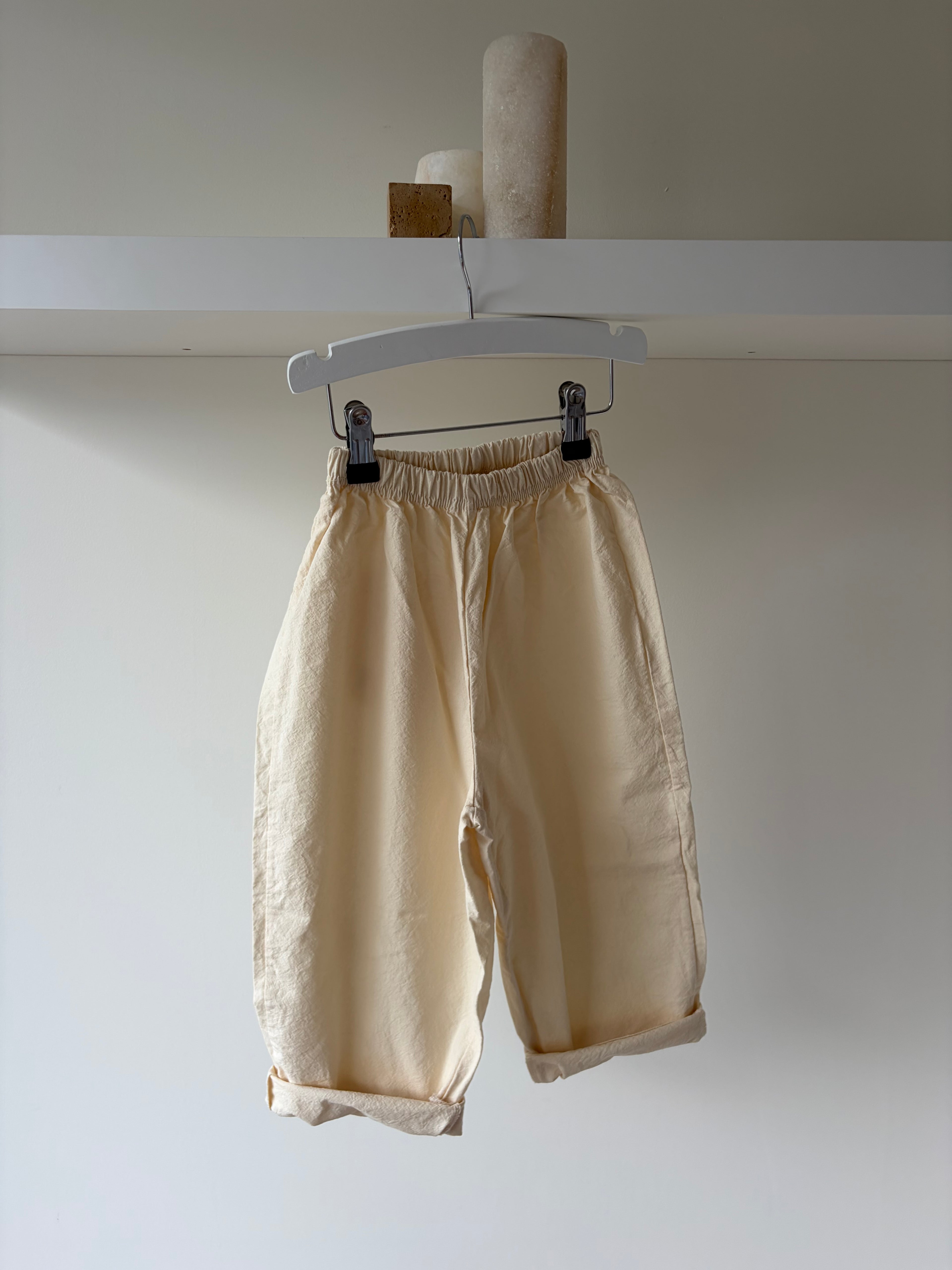 Baggy ivory pants - soft & relaxed fit