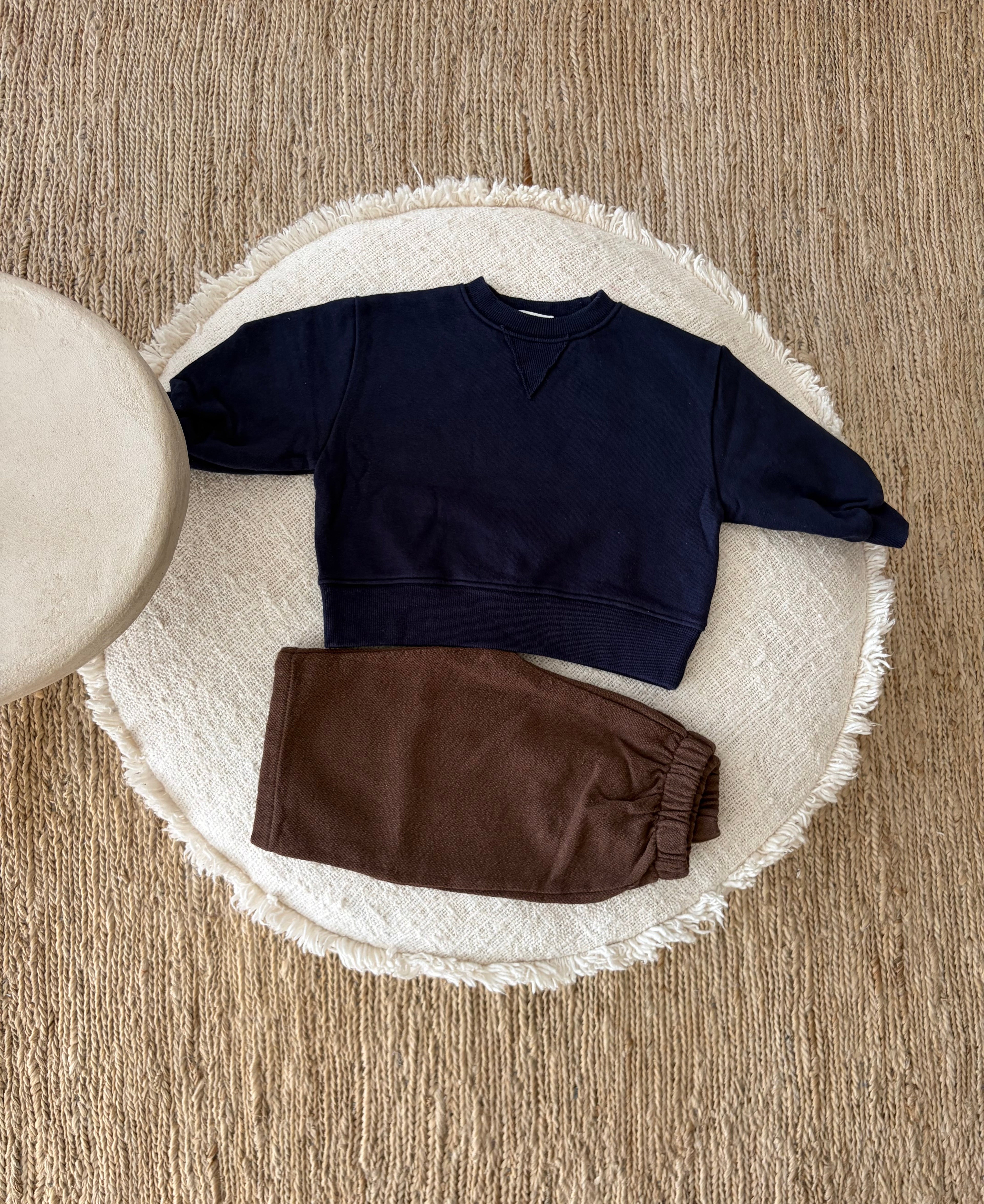 Chunky sweater - navy blue