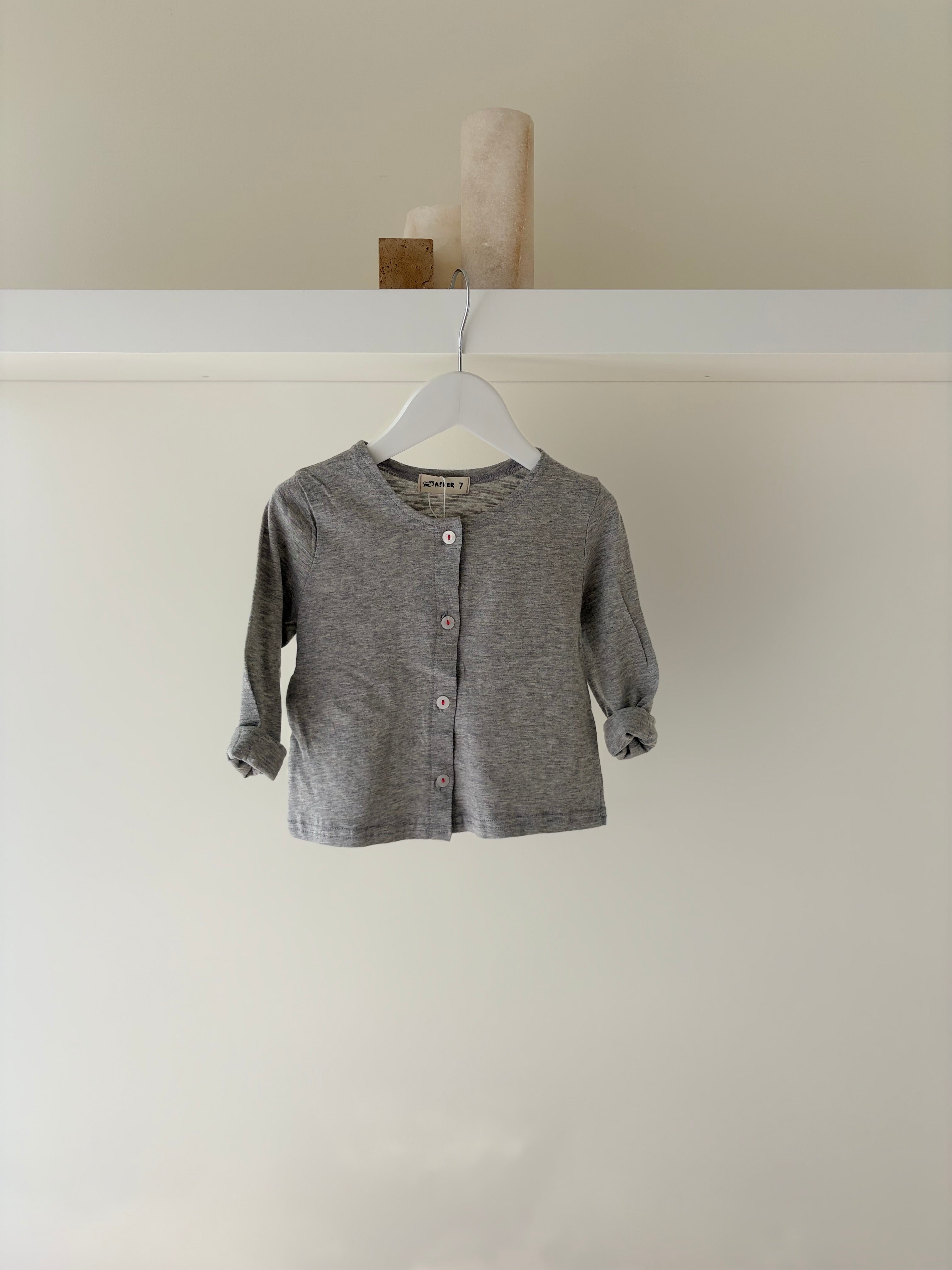 Grey lightweight cardigan