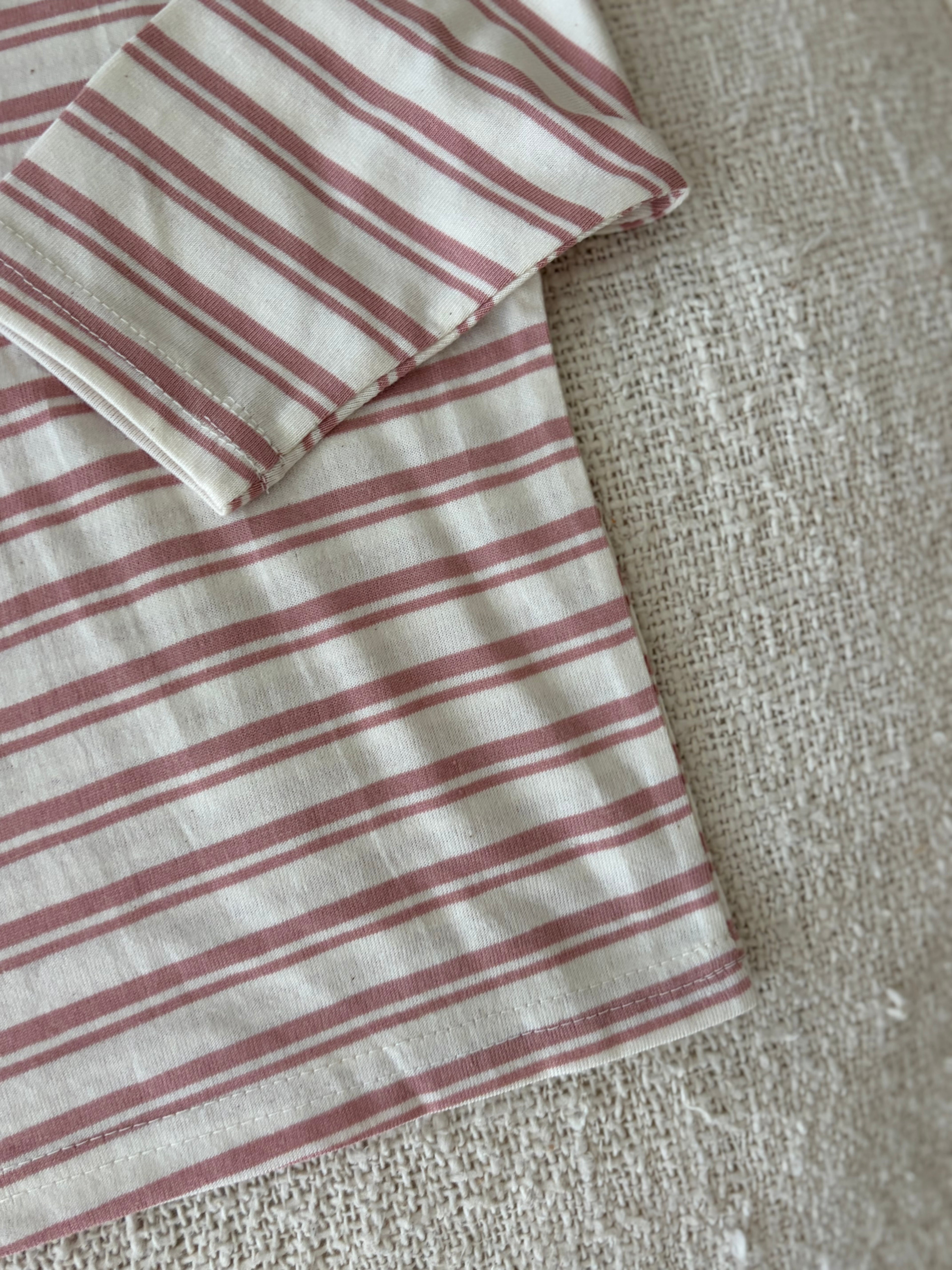 Striped longsleeve pink
