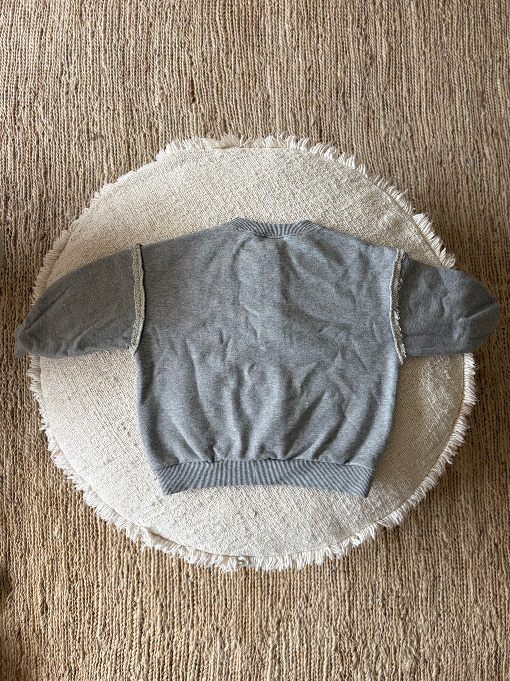 Jackie button sweater grey