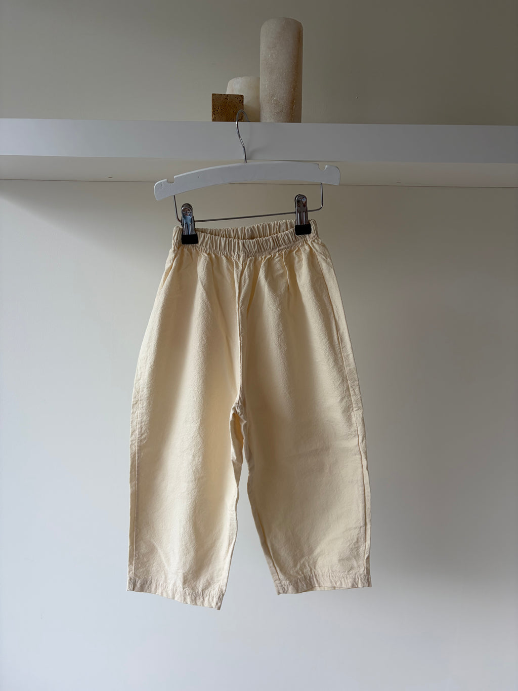 Baggy ivory pants - soft & relaxed fit