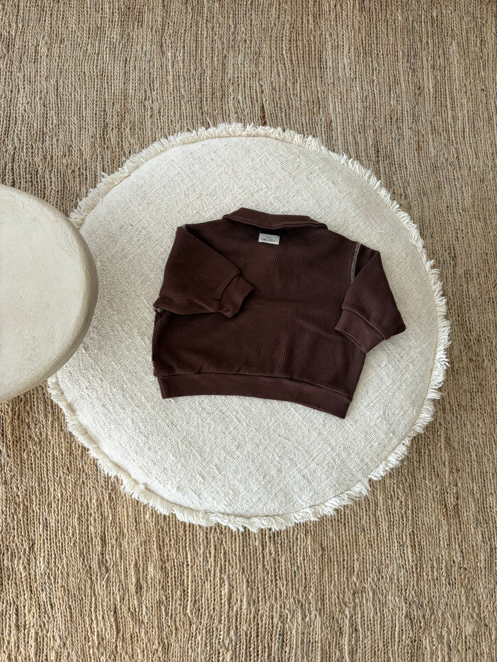 Polo sweatshirt brown
