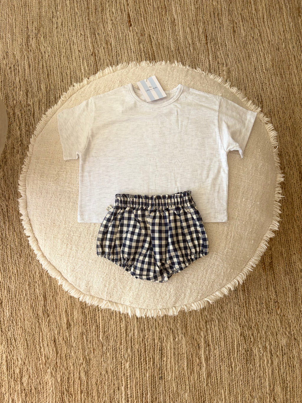 Blue vichy bloomer