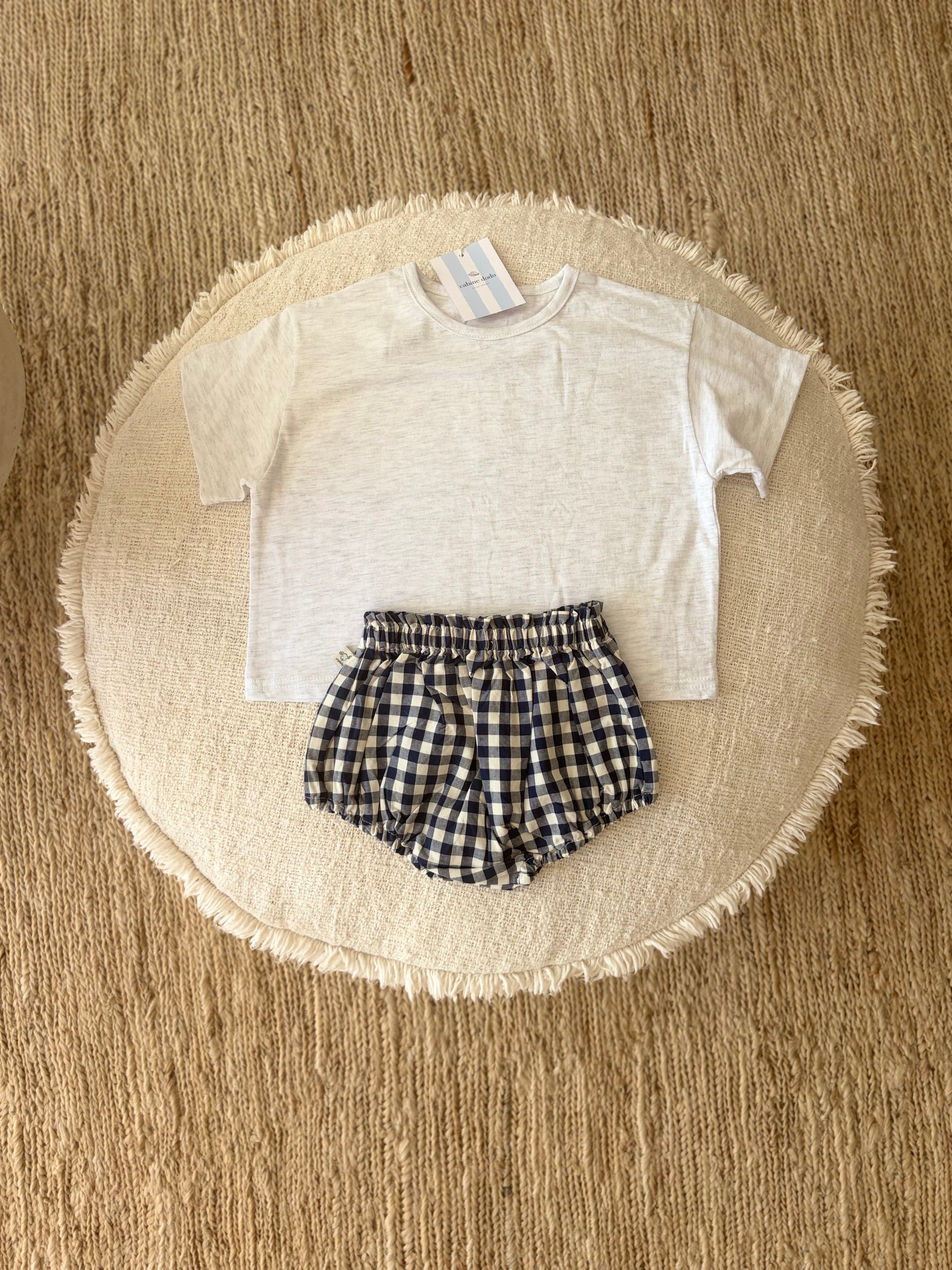 Blue vichy bloomer