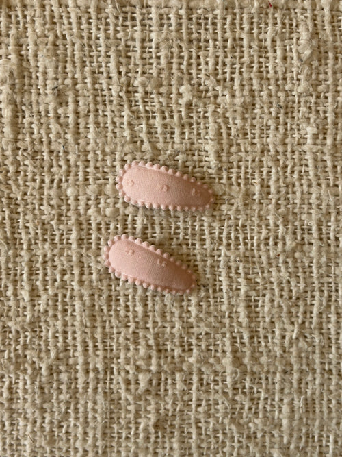 2 baby hairclips plummet pink