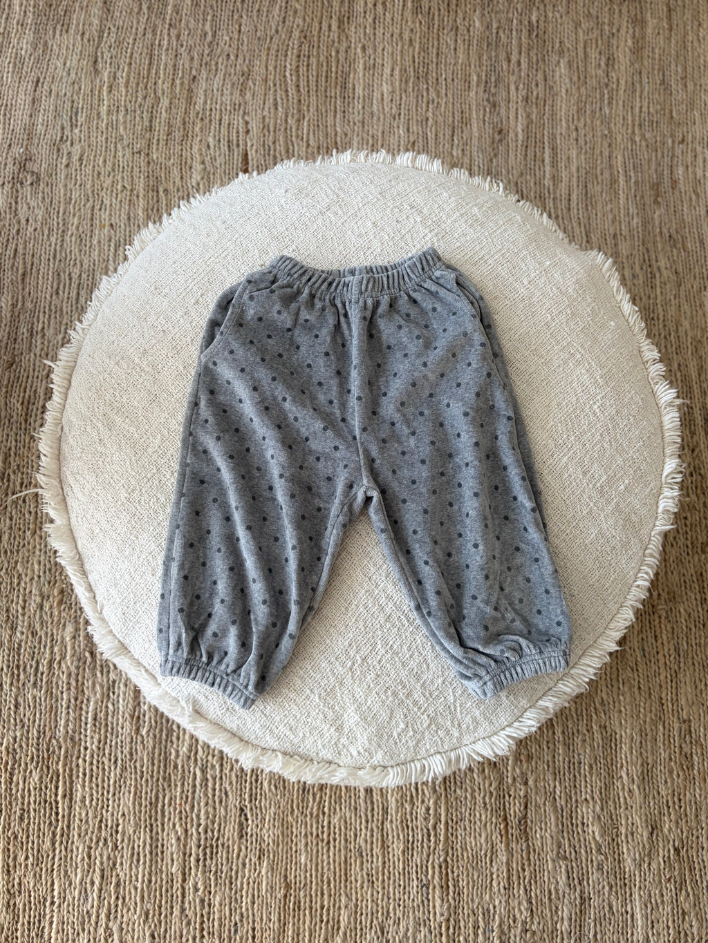 Velvet dotted jogger