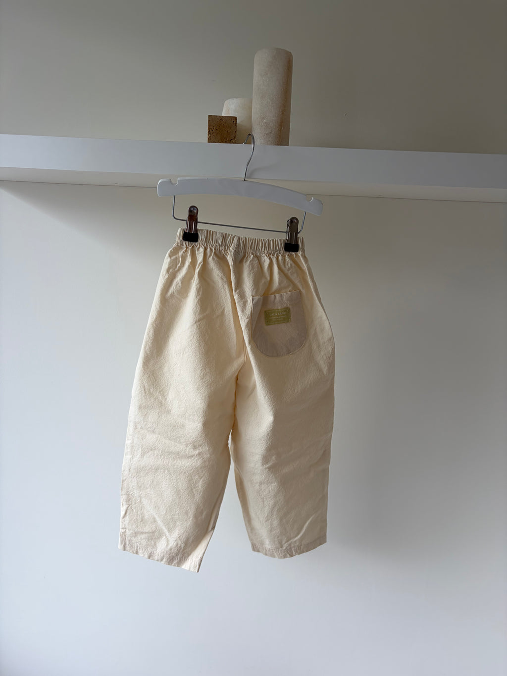 Baggy ivory pants - soft & relaxed fit