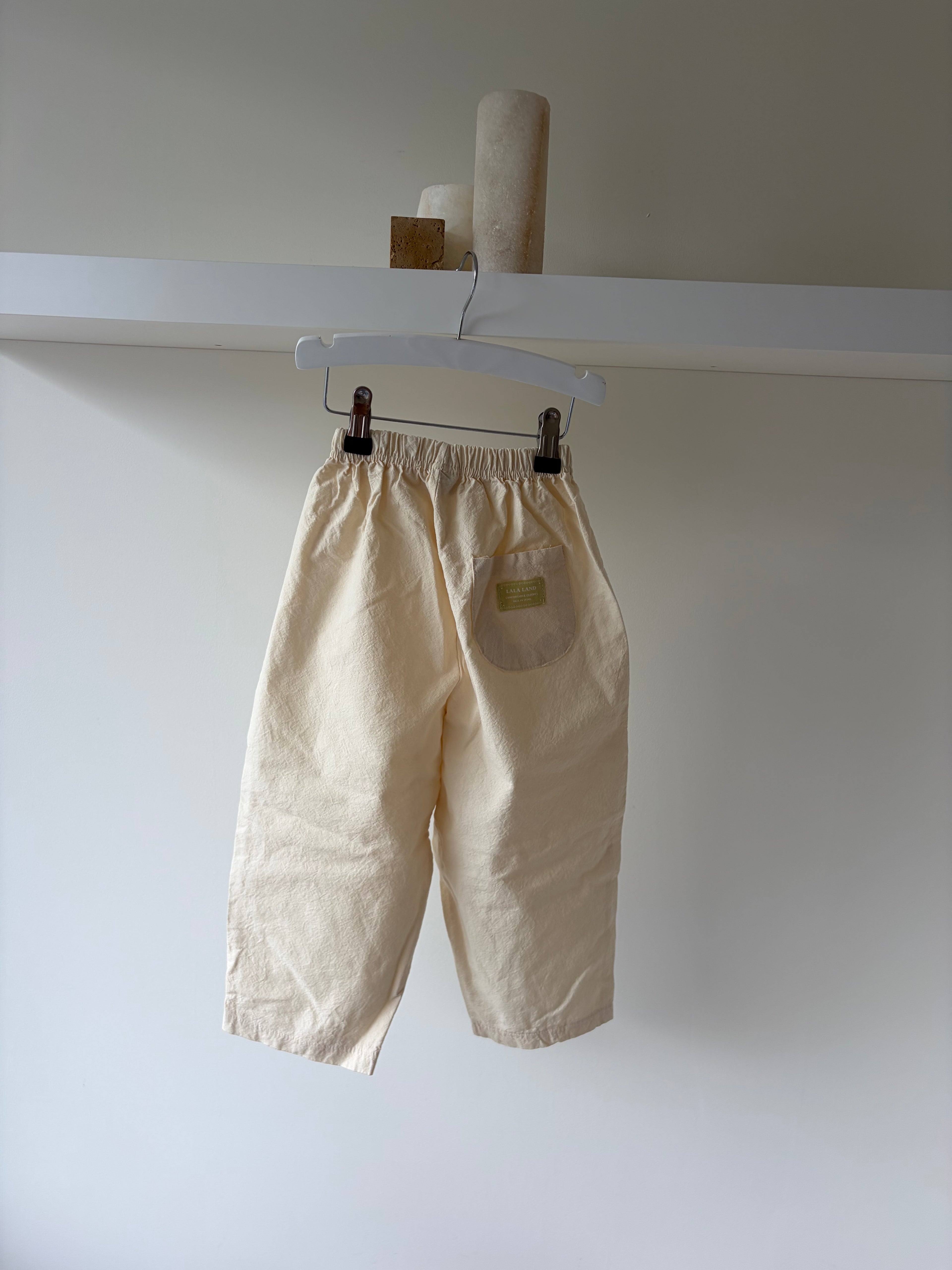 Baggy ivory pants - soft & relaxed fit