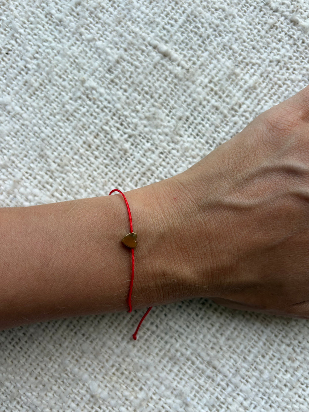 Mothersday gift heart bracelet - red