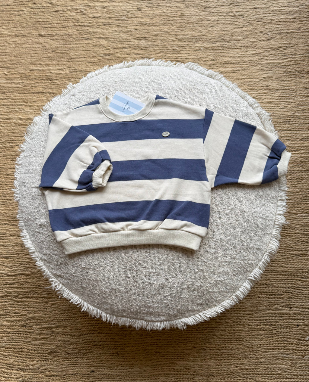 Chunky striped sweater - blue