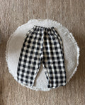 Black check pants
