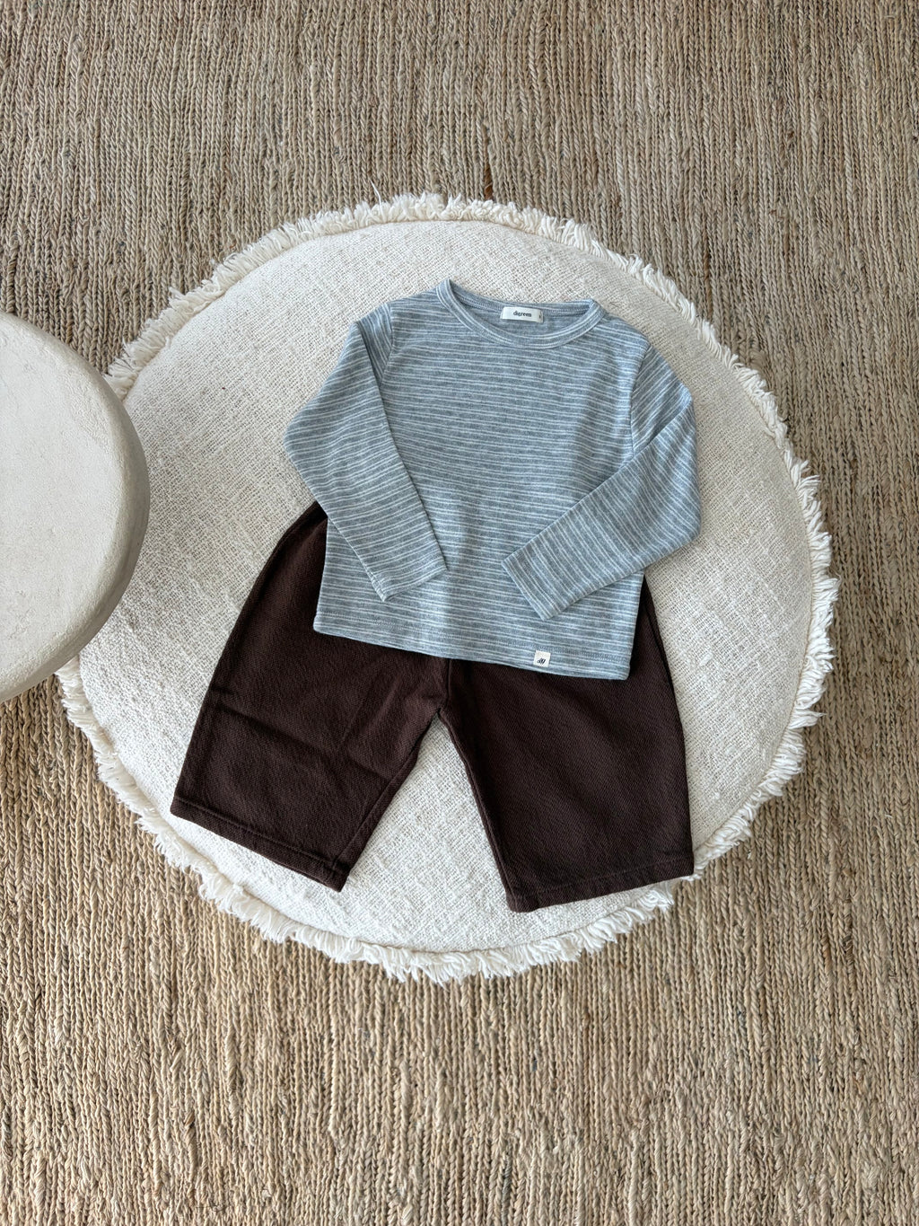 Melange grey striped longsleeve