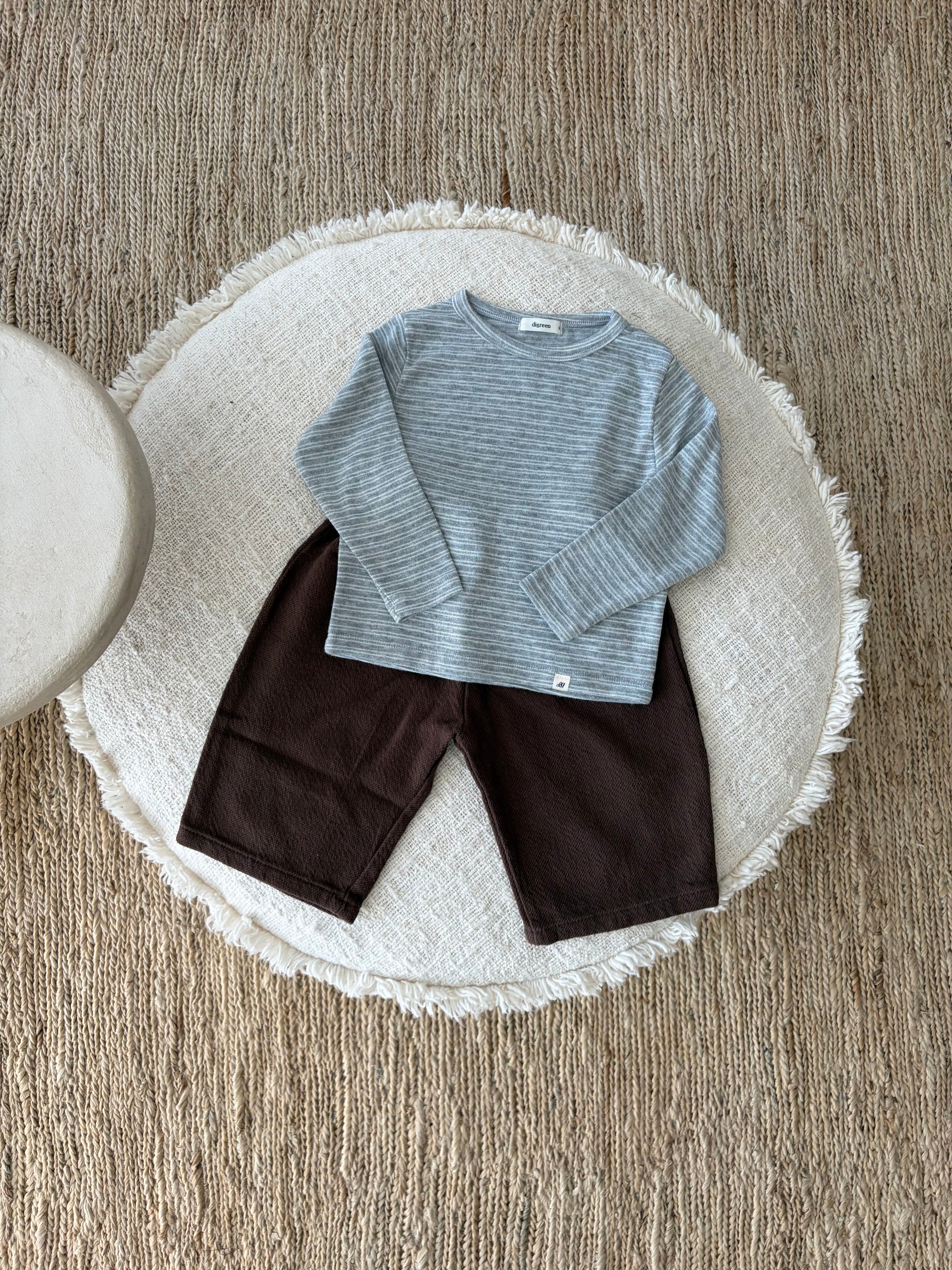 Melange grey striped longsleeve