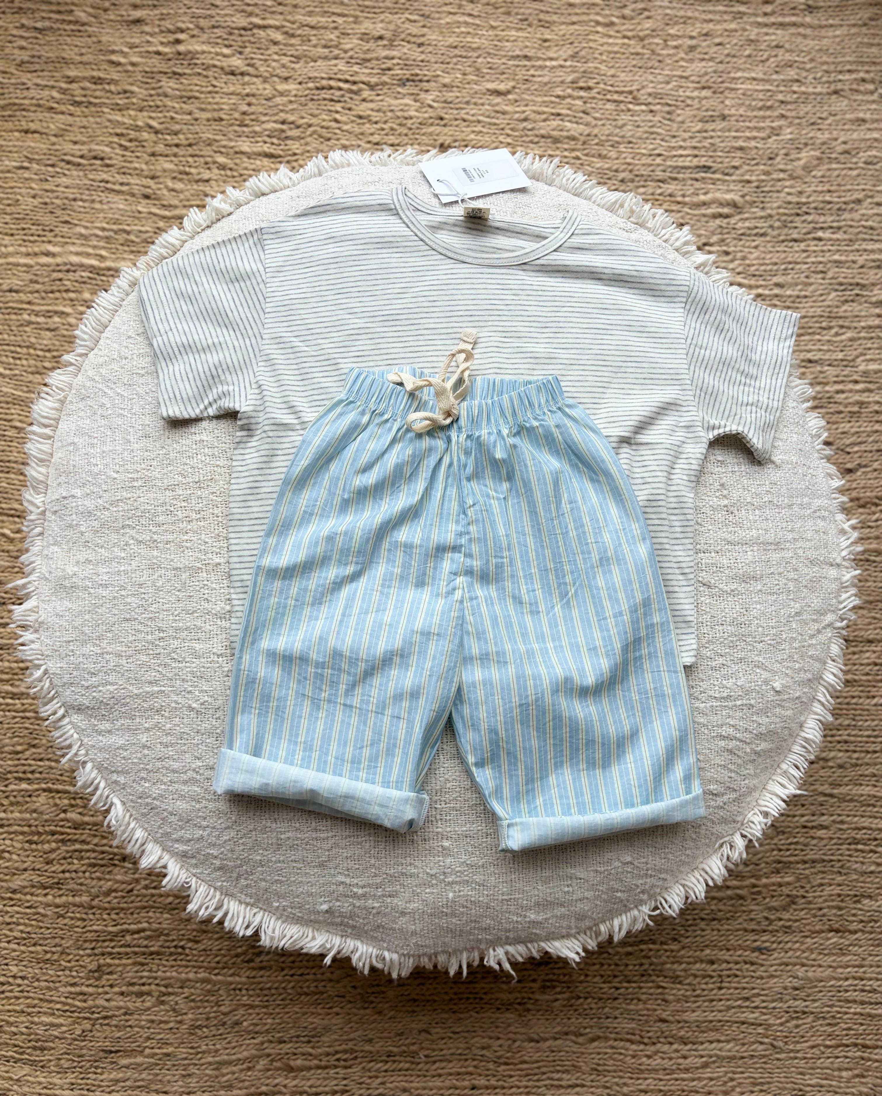Striped blue pants