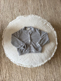 Striped knitted cardigan