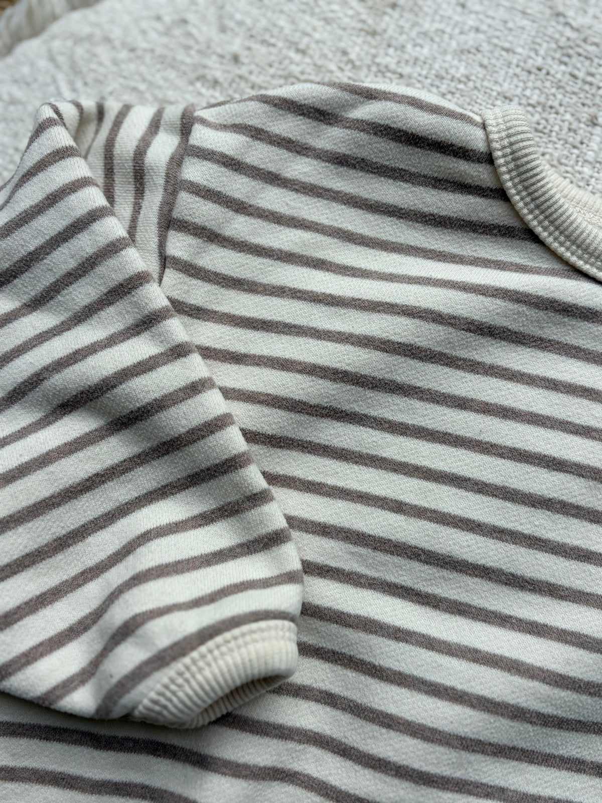 Oversize striped sweater -light fleece