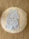 Vichy set : tank top & short UNISEX