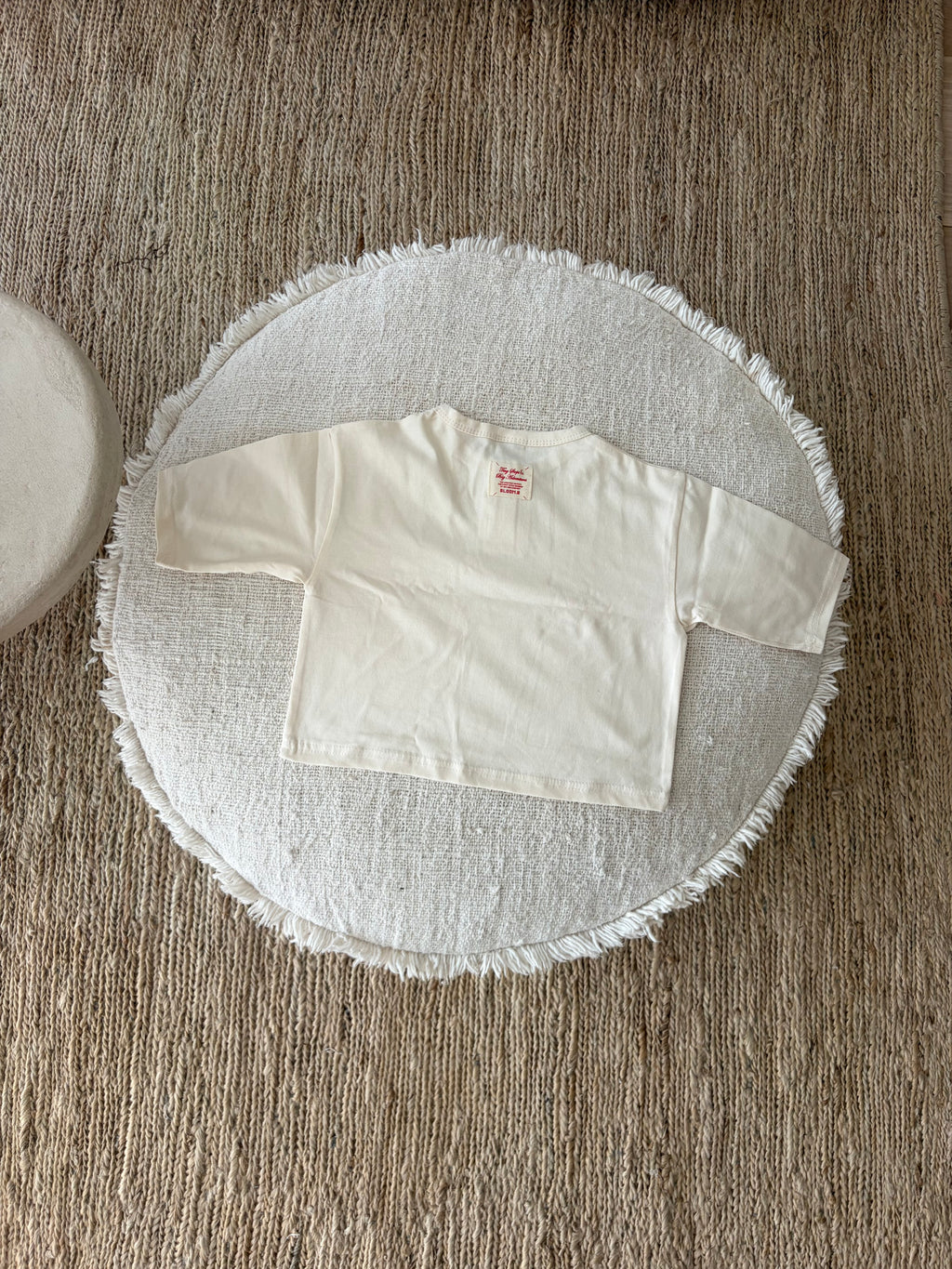 Button longsleeve baby - cream
