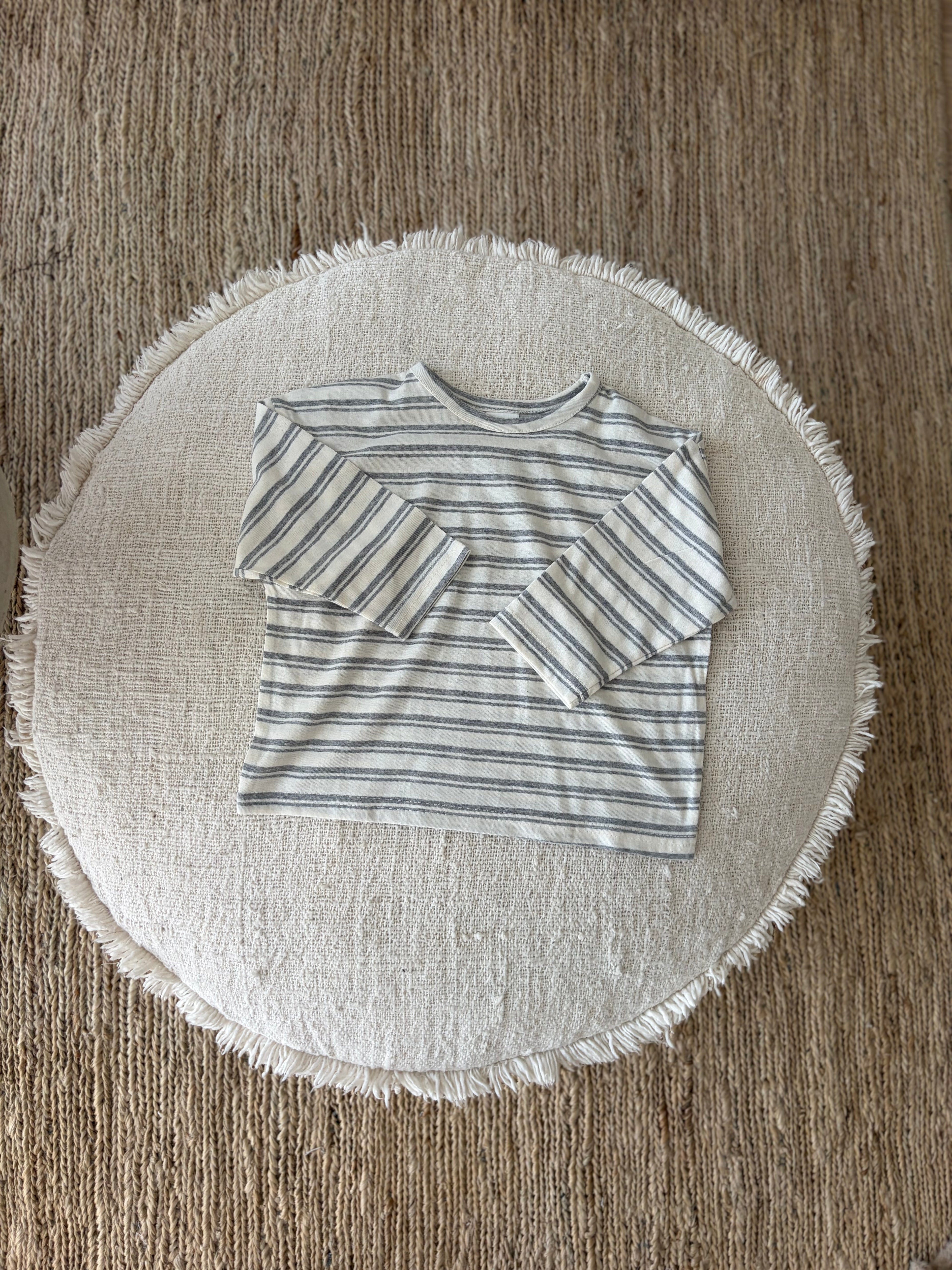 Striped longsleeve grey